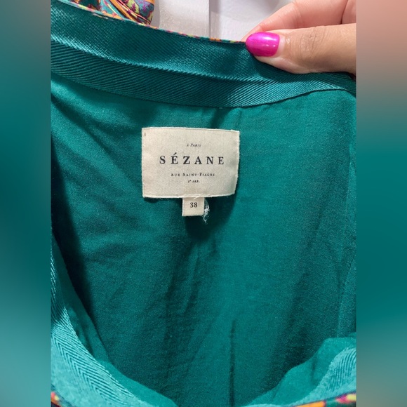 Sezane Dora Skirt - 100% Silk Size FR38/US6 - Rare - Picture 3 of 9